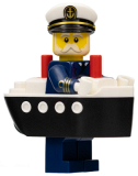 LEGO col407 Ferry Captain, Series 23 (Minifigure Only without Stand and Accessories)
