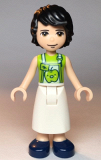 LEGO frnd356 Friends David, Lime Shirt, White Apron with Lime Apple, Dark Blue Shoes