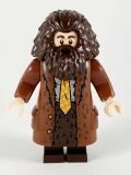 LEGO hp200 Rubeus Hagrid, Reddish Brown Topcoat with Buttons