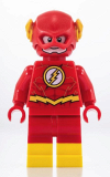 LEGO sh549 The Flash - Gold Outlines on Chest and Yellow Boots